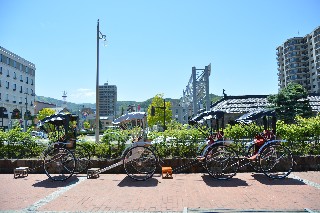 小樽運河(昼・人力車)