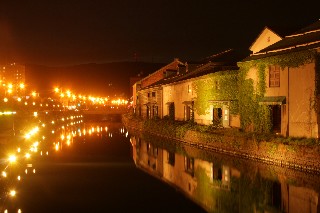 小樽運河(夜)