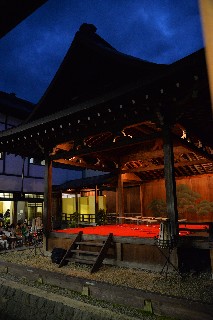 第12号旧岡崎家能舞台(小樽市公会堂能舞台、ライトアップ)