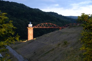 奥沢水源地(ライトアップ)