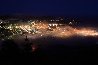 毛無山(夜景・雲海)