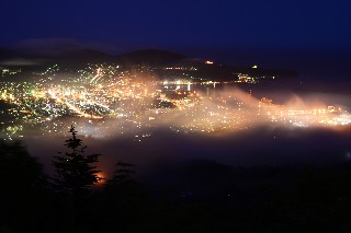 毛無山(夜景・雲海)