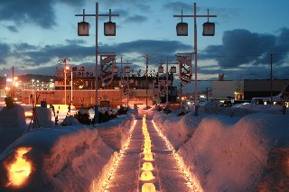 小樽雪あかりの路　ぱるて築港会場