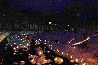 小樽雪あかりの路　朝里川温泉会場