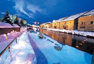 小樽雪あかりの路　運河会場